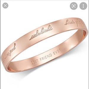kate spade rose gold best friend bangle bracelet
